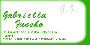 gabriella fucsko business card