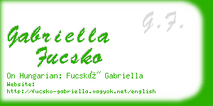 gabriella fucsko business card